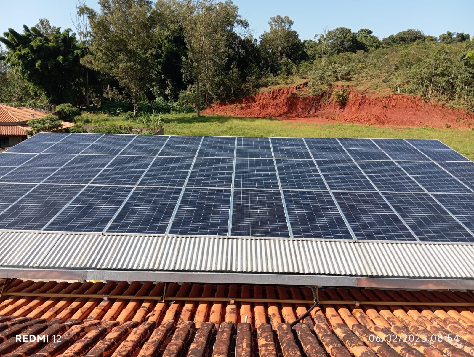 Detalhe técnico da instalação